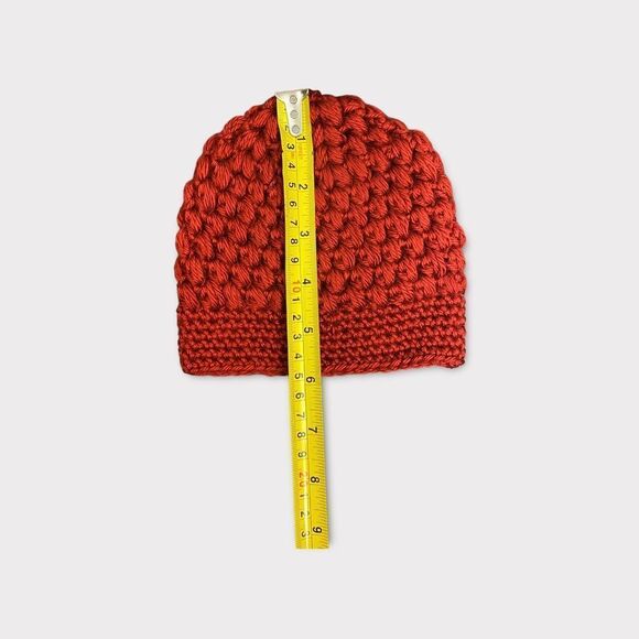 HANDMADE | Toddler's Knit Deep Red Toque - Picture 3 of 3